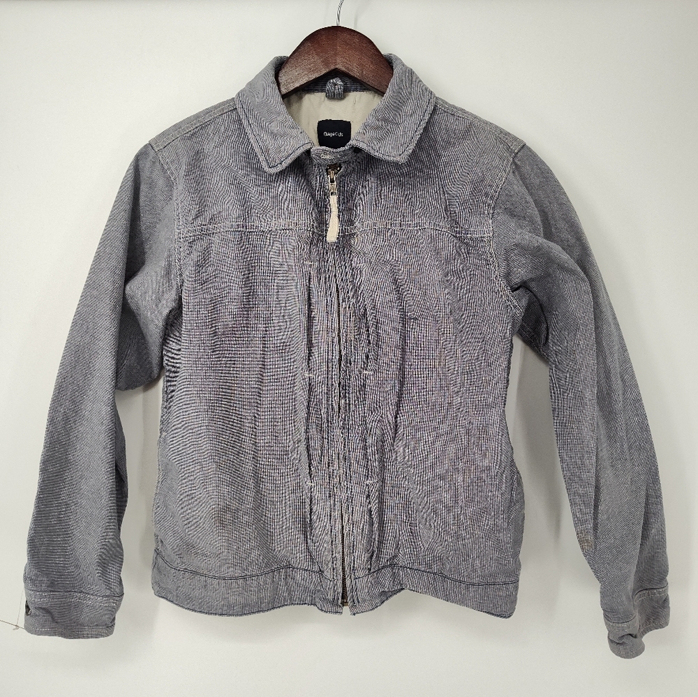 GAP Kids Blue/White 100% Cotton Jacket Size XXL, 14-16